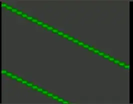 Image with green stripe artifacts