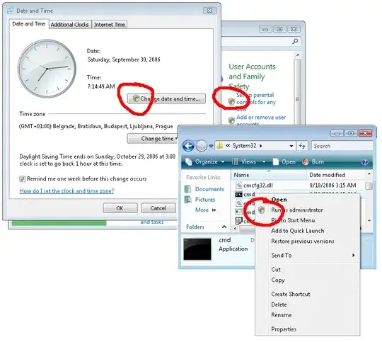 Example of elevation shield displayed in Windows UI