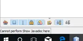 Cannot perform Show Javadoc here