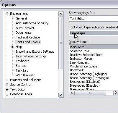 db structure