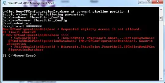 Code snippet of the go and db connection