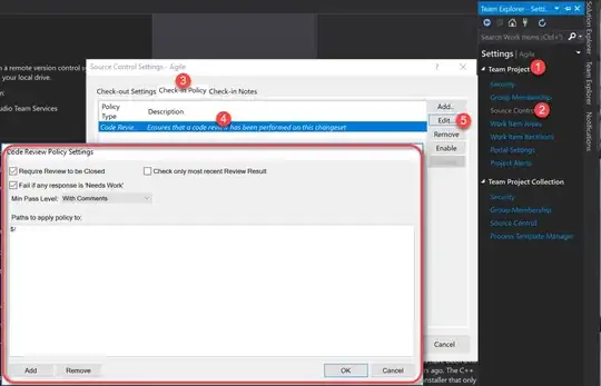 Screenshot from application running