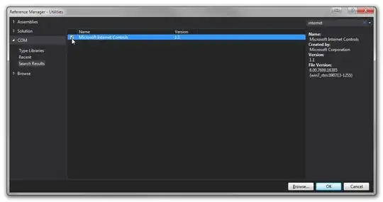 The app running on generic code