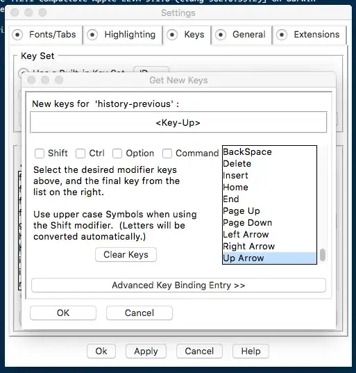 Idle settings