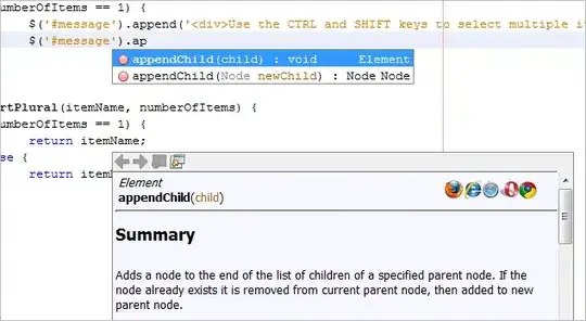 screenshot from document editor