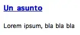 Desired output