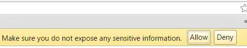 Allow chrome access