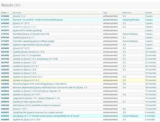 30 results, from jquery 1.5.2 to 1.10.4