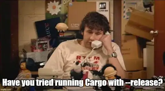 Have you tried running Cargo with --release?