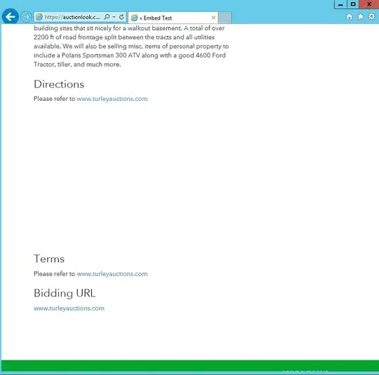 Map not displaying in IE