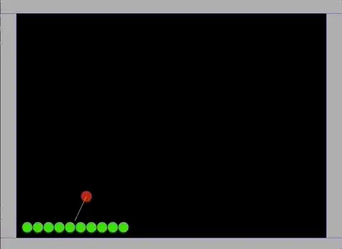 Bouncing Balls (Red = Player)