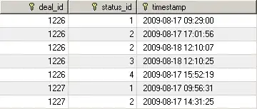 Timings for n=100 rows
