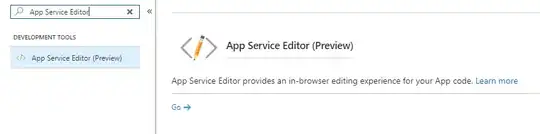 Azure App Service Editor screenshot