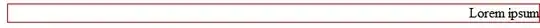 Actual output - IE6, IE7, FF2