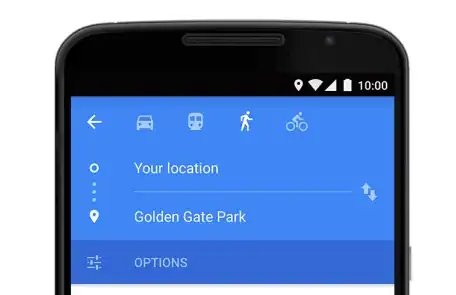Google Maps Toolbar