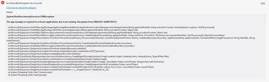 System.Runtime.InteropServices.COMException The app manager is required to activate applications, but is not running. (Exception from HRESULT: 0x80270257)