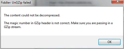 Magic number in GZip header not correct