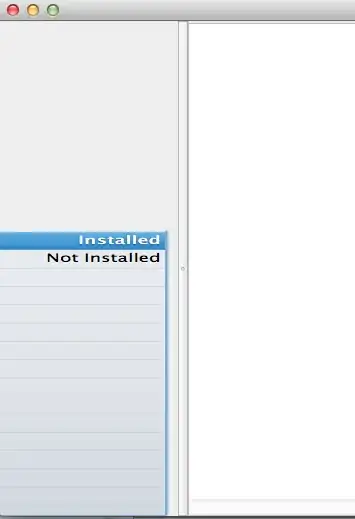 nssplitview with custom view and nstable