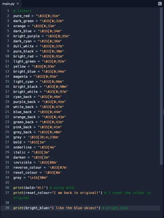 My coding