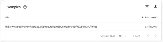 Crawl Index Error