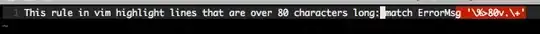 vim example
