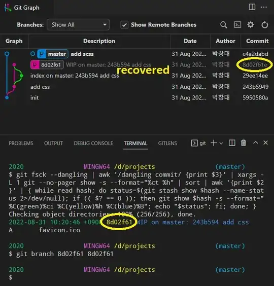 Screenshot from Notepad++ of the CSV file