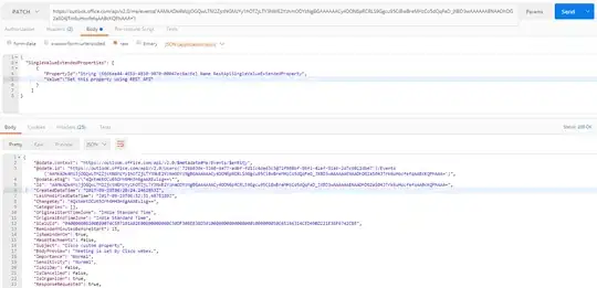 Outlook Rest API request to set Single Value Extended Property