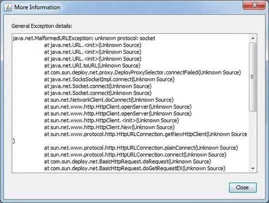 browser throwing the error