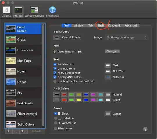Hammer symbol in status bar