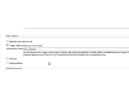 Here is what you have to select while creating your job that would be called when commit occurs