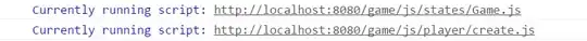 squiggly line on my code when executed in vb