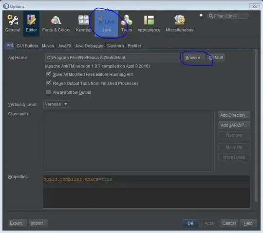 vidcontrol showing video mode summaries