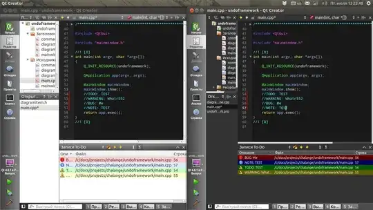 QtCreator before and after