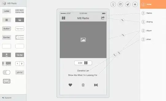 Behavior when button touched