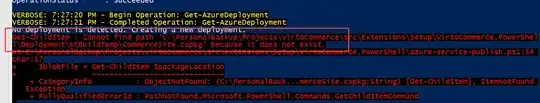 Console log output