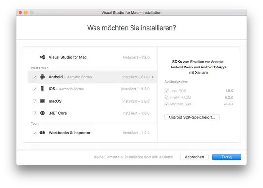 Visual Studio Mac Settings