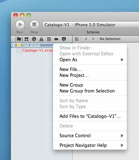 List of files in the directory