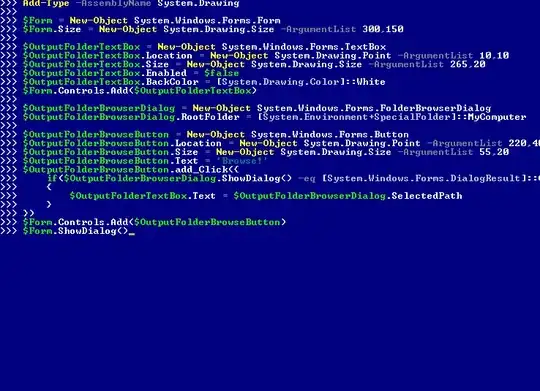 Select output folder