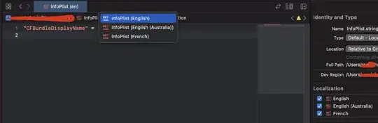 Xcode translated infoplist