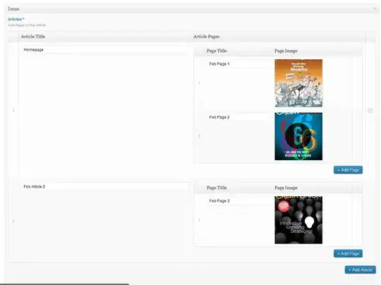 Screen shot of Repeater Fields