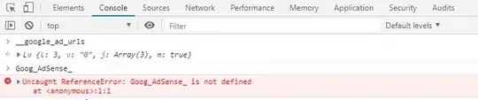 An example in the google chrome console