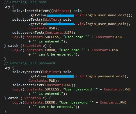 Robotium API example