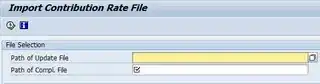 Import Contribution File