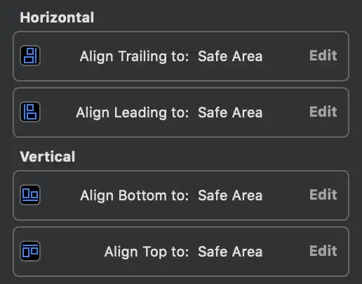 View constraints