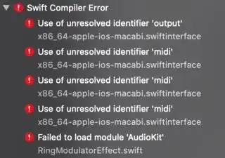 AudioKit.xcframework compilation errors