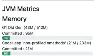 JVM Metrics from JHipster admin page