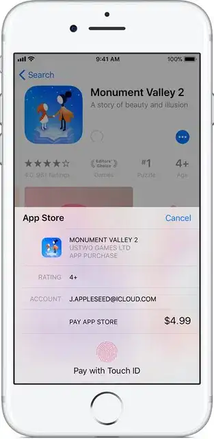 App Store modal