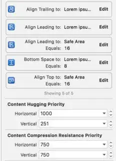configuration of intrinsic content size label