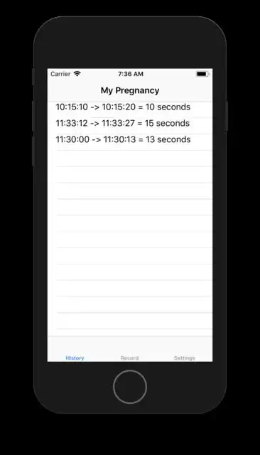Screenshot of issue