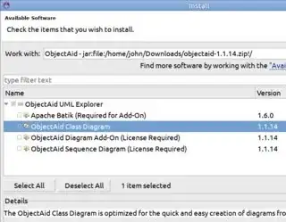 Installing old version of ObjecAid